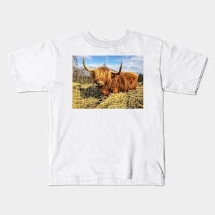 Scottish Highland Cattle Cow 2355 Kids T-Shirt